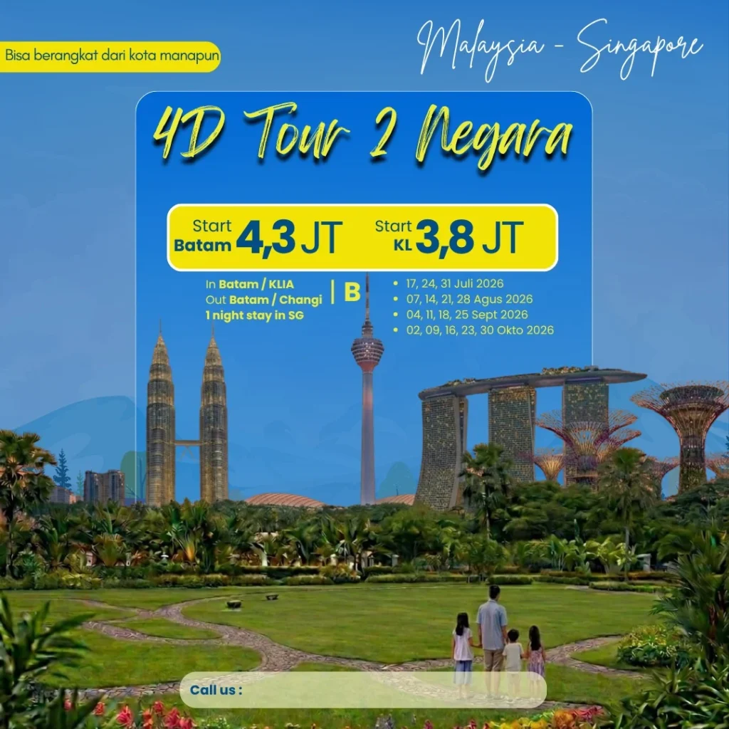 4 Days 2 Countries Tour: Malaysia & Singapore Route B