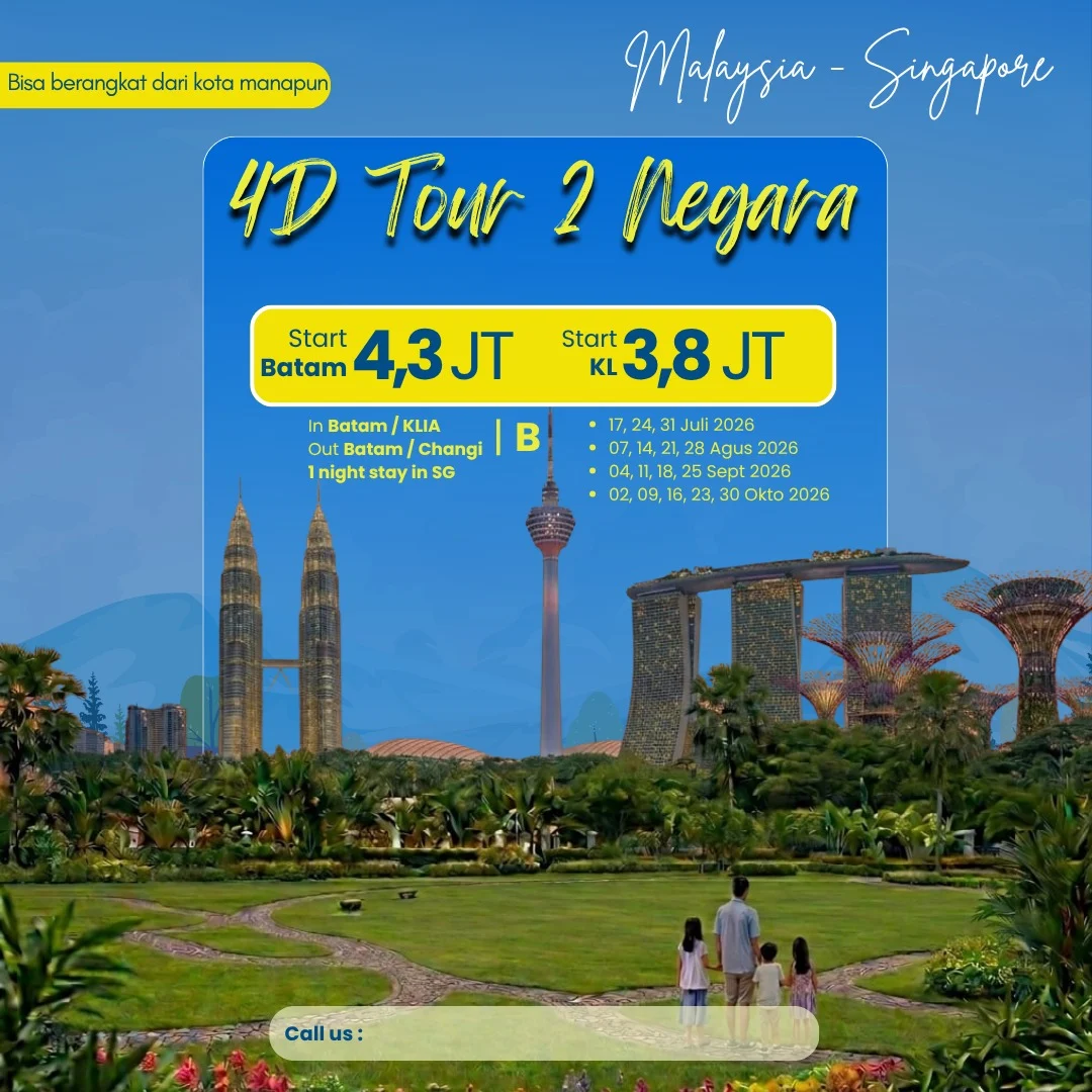 4 Days 2 Countries Tour: Malaysia & Singapore Route B