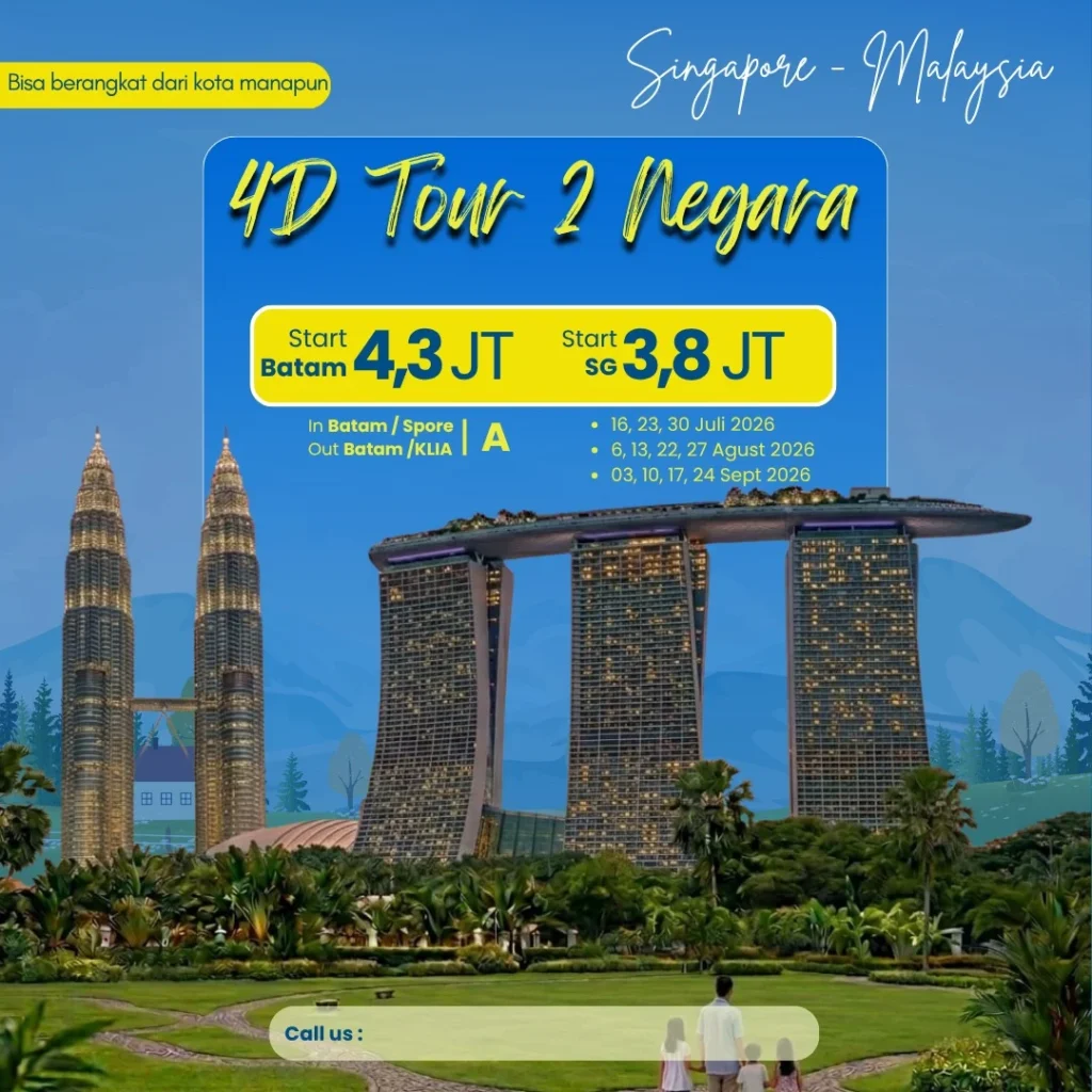 4 Days 2 Countries Tour Singapore & Malaysia Route A