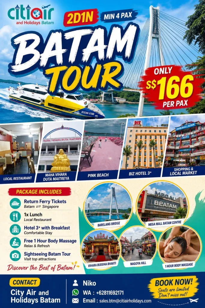 Batam Tour 2D1N – Discover the Best of Batam